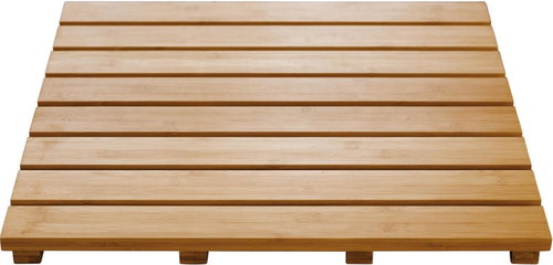 Ridder Bathroom square grate, 100% bamboo - Bath Mat - Main image