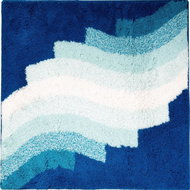 Ridder Streak Anti-slip bathroom mat 55 × 55 cm, blue - Bath Mat