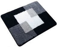 Ridder Coins Bathroom mat 55 × 50 cm with anti-slip 100% polyester, grey, 7103807 - Bath Mat