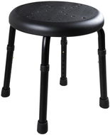 Ridder Stolička s nastavitelnou výškou, matná černá, nosnost 150 kg, A170110 - Sedátko do sprchy