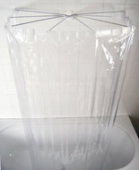 Ridder OMBRELLA, 58200, folding shower enclosure, transparent, 100 × 70cm - Shower Curtain