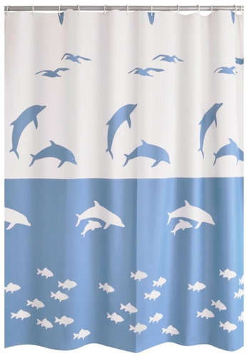 Ridder Flipper, 32333, vinyl, blue, 180 × 200 cm - Shower Curtain - Main image