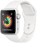 Refurbished Apple Watch Series 5 40mm Silver Aluminium with White Sports Strap - Smart Watch