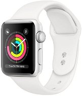 Refurbished Apple Watch Series 5 44mm Silver Aluminium with White Sports Strap - Smart Watch