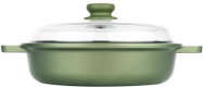Risoli Zelený nepřilnavý kastrol 28 cm 2 l, se skleněnou poklicí Dr Green, na indukci - Pot