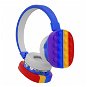 Oxe Bluetooth dětská sluchátka Pop It modrá - Bezdrôtové slúchadlá
