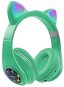 Oxe Bluetooth detské slúchadlá s uškami zelená - Bezdrôtové slúchadlá