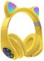 Oxe Bluetooth dětská sluchátka s ouškama žlutá - Wireless Headphones