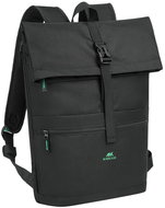 RIVACASE 5567 Gremio-ECO rolltop backpack 15l, black - City Backpack
