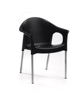ROJAPLAST Garden chair LISA, black - Garden Chair