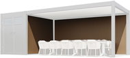 ROJAPLAST WPC wall for PRESTIGE shelter, 5,3 m - Car Shelter