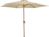ROJAPLAST Slunečník zahradní WOOD, 300 cm, béžový - Slunečník