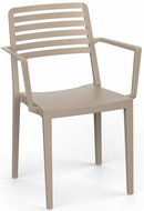 ROJAPLAST Garden armchair ROW ARMCHAIR, taupe - Garden Armchair