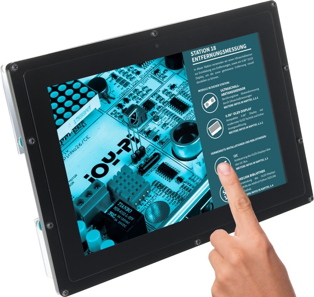 JOY-IT RASPBERRY PI touch display 10" kerettel + Rpi bracket
