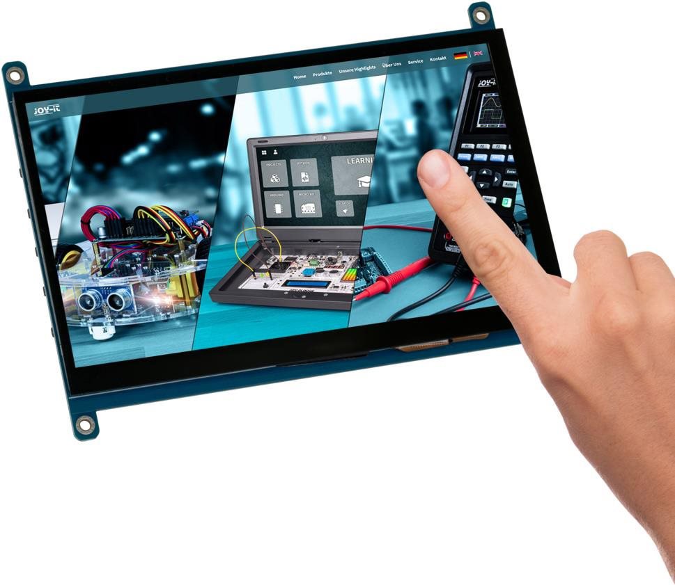 JOY-IT RASPBERRY PI touch display 7", keret nélküli