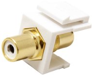 OEM Keystone Cinch (F) - Cinch (F), Gold-Plated, White Connectors - Keystone