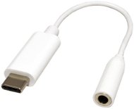 OEM átalakító USB C(M) to jack 3,5, fülhallgató + mikrofon, fehér - Átalakító