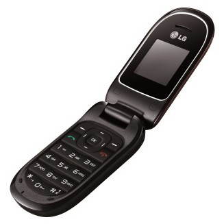 LG A170 Wine Red - Mobile Phone - Main image