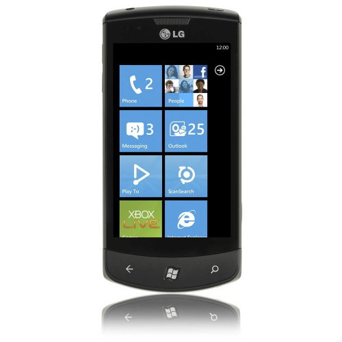LG E900 Optimus 7 Black - Mobilný telefón - Hlavný obrázok