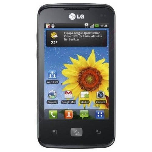 LG E510 Optimus Hub Black - Mobile Phone - Main image