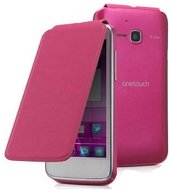 ALCATEL ONE TOUCH M´POP Flip Cover Pink - Phone Case
