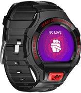 ALCATEL ONETOUCH GO WATCH SM03, Black / Dark Red - Smart hodinky