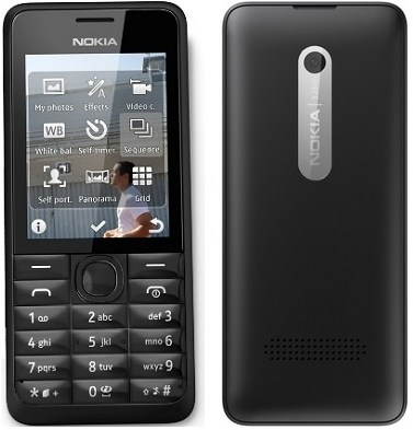  Nokia 301 Black  - Mobile Phone - Main image