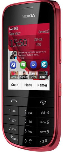 Nokia Asha 203 Red - Mobile Phone - Main image