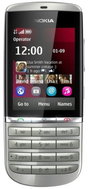 GSM Nokia Asha 300 white silver - Mobile Phone