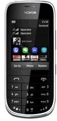  Nokia Asha 202 (Dual SIM) Dark Grey  - Mobile Phone - Main image