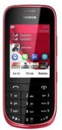 Nokia Asha 202 (Dual SIM) Dark Red - Mobilní telefon