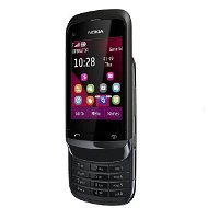 Nokia C2-02 Touch and Type Chrome Black - Mobile Phone