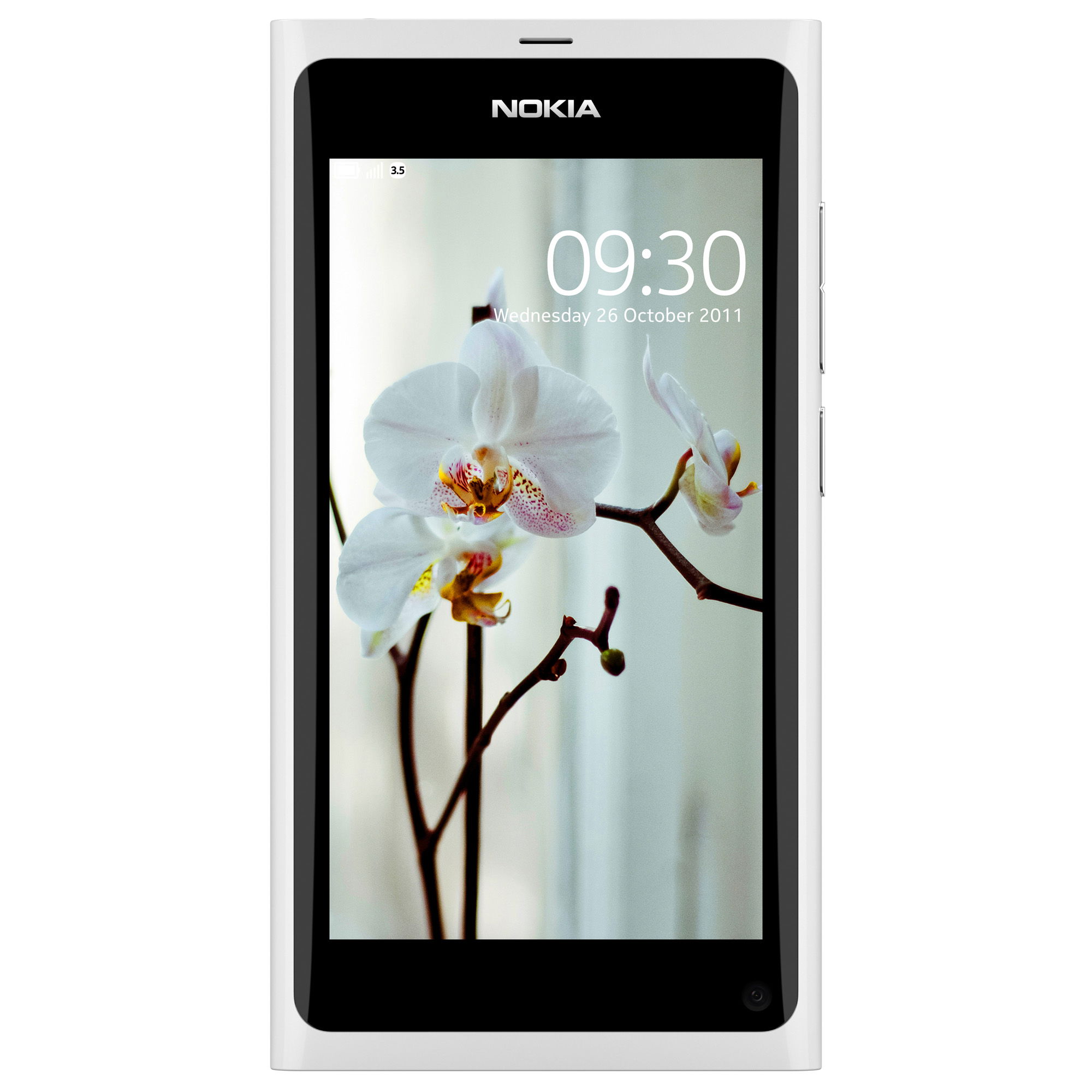 Nokia N9 ホワイト 64GB White Nokia N9 64GB hands-on at Nokia World 2011 - YouTube