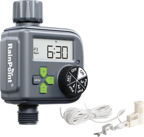 RAINPOINT Rain Sensor Controlled Hose Timer - Smart Sprinkler - Main image