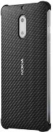 Nokia Carbon Fibre Design Hülle CC-802 für Nokia 6 Onyx Black - Schutzabdeckung