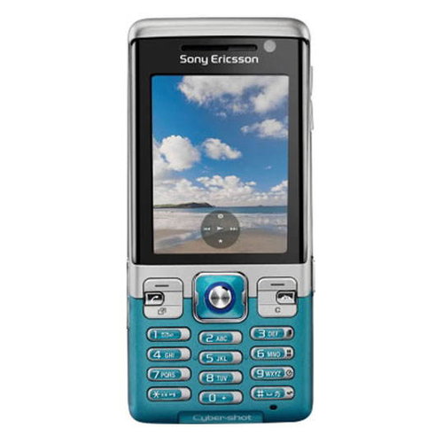 Sony Ericsson C702 modro-stříbrný - Mobile Phone - Main image