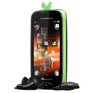 Sony Ericsson Walkman Mix WT13 Green band on Black - Mobile Phone