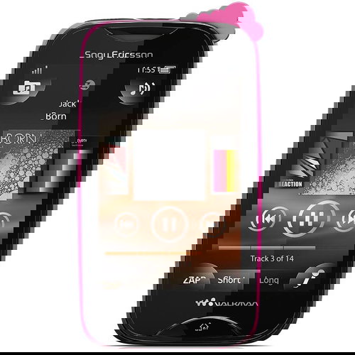 Sony Ericsson Walkman Mix WT13 Pink cloud on Black - Mobile Phone - Main image