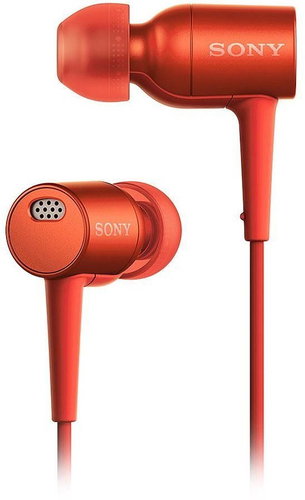Sony MDR-EX750 High Resolution Noise Cancelling In-Ear Headphone - Red - Headphones - Main image