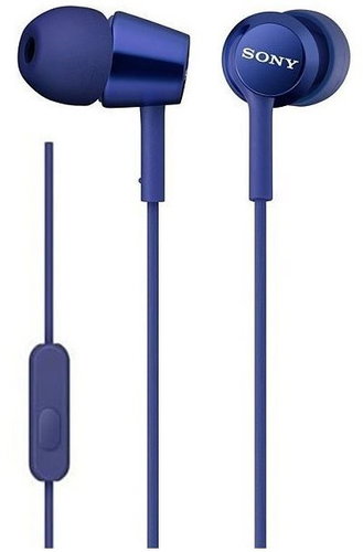 Sony MDR-EX155AP, blue - Headphones - Main image