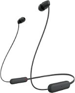 Vezeték nélküli fül-/fejhallgató Sony WI-C100, fekete - Bezdrátová sluchátka