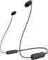 Vezeték nélküli fül-/fejhallgató Sony WI-C100, fekete - Bezdrátová sluchátka