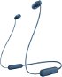 Sony WI-C100, kék - Vezeték nélküli fül-/fejhallgató