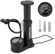 Rockbros Floor bike pump with pressure gauge, black - Pump