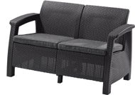 KETER Lavica záhradná CORFU LOVE SEAT, grafit 128 cm - Záhradná lavička