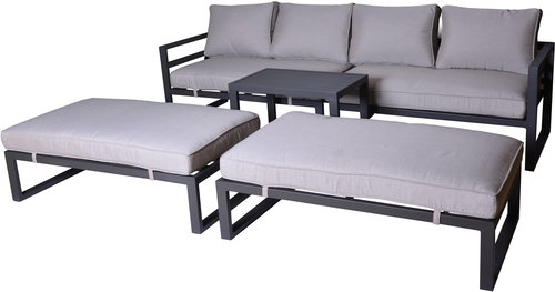 ROJAPLAST PORTLAND garden furniture set, including cushions - Garden Furniture - Main image