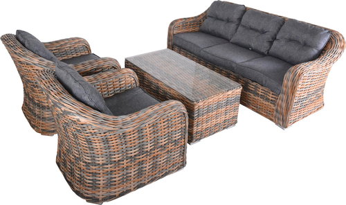 ROJAPLAST Garden furniture set RICHMOND, including cushions - Garden Furniture - Main image