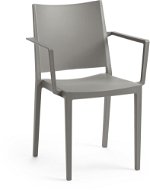 ROJAPLAST Židle zahradní MOSK ARMCHAIR, šedá - Zahradní židle