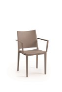 ROJAPLAST Židle zahradní MOSK ARMCHAIR, taupe - Zahradní židle