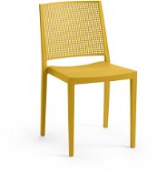 ROJAPLAST Stolička záhradná GRID, horčicovo žltá - Záhradná stolička